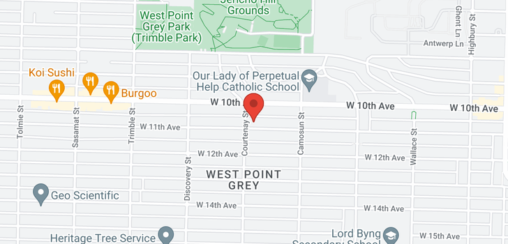 map of 4187 W 11TH AVENUE